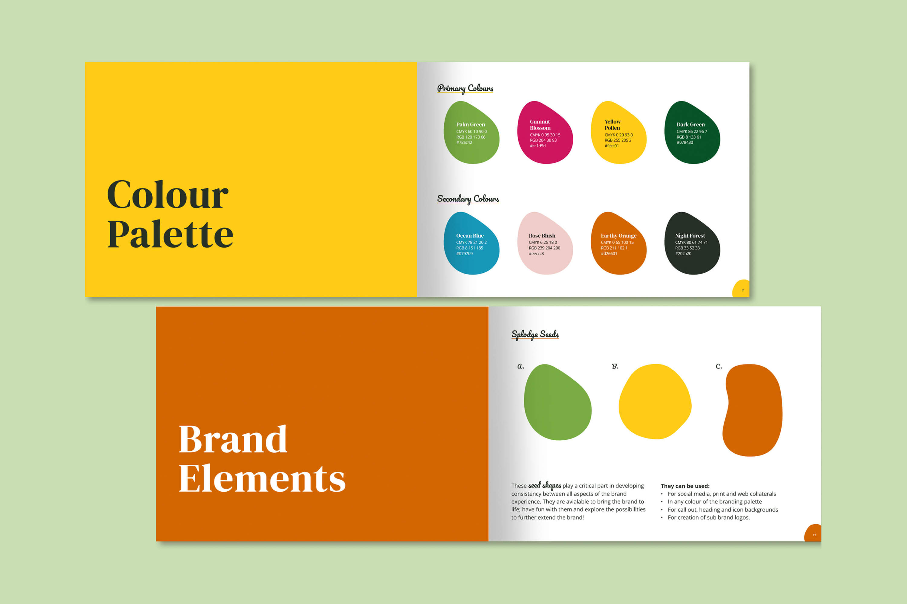 PlantingSeeds brand identity design Australia - comprehensive environmental non-profit branding guidelines