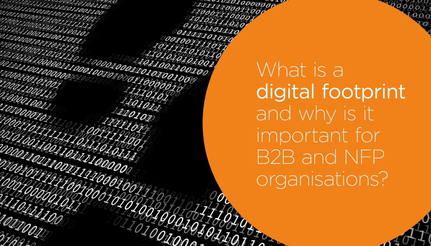 What is a Digital Footprint and why is it important for B2B and NFP organisations?