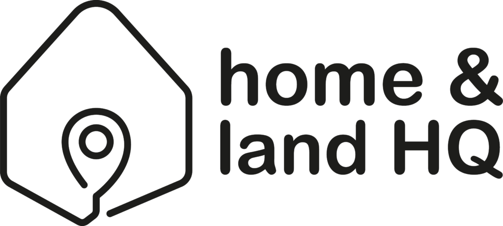 Home & Land HQ Logo in Black