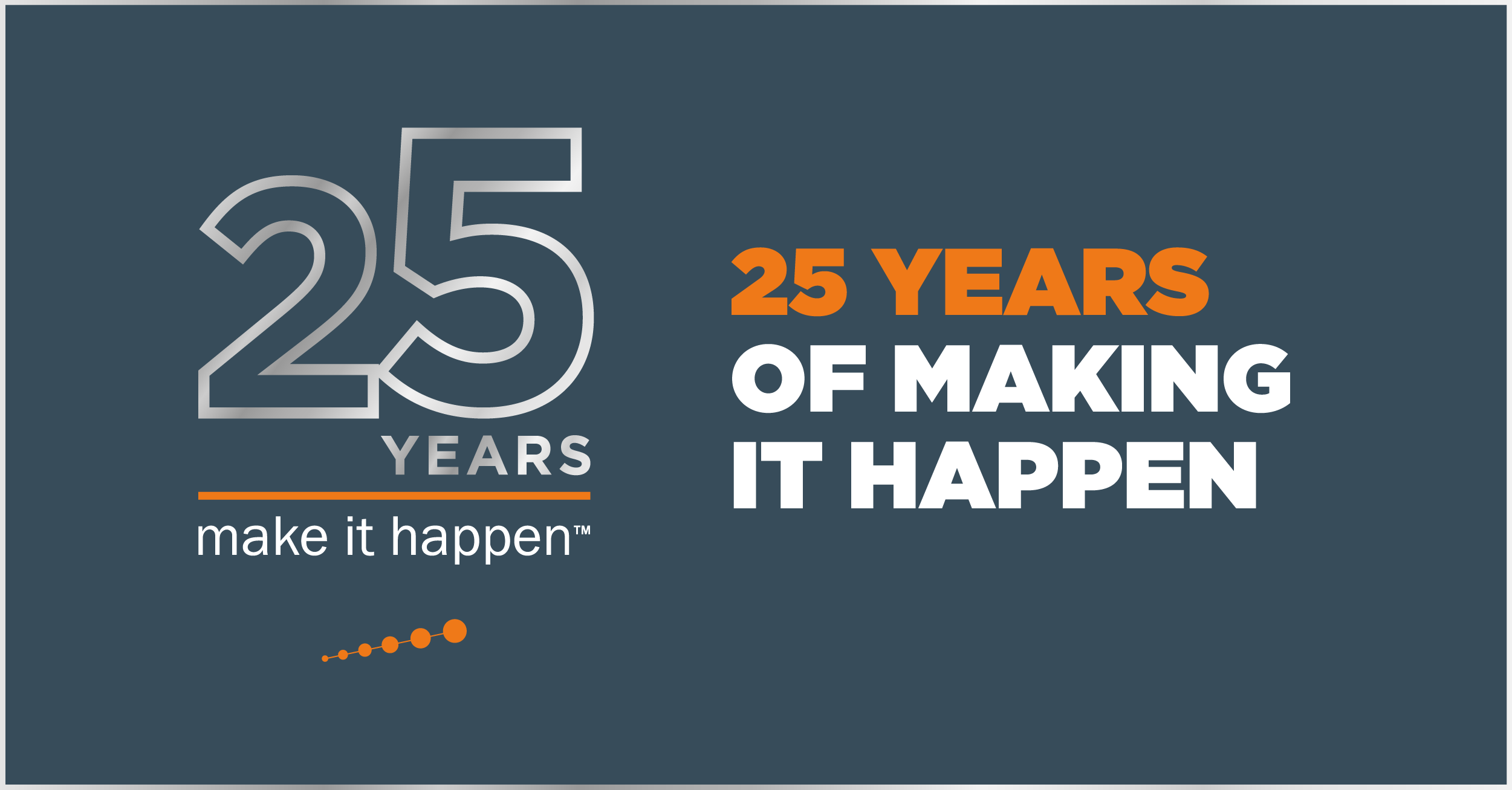 25 Years of Making It Happen