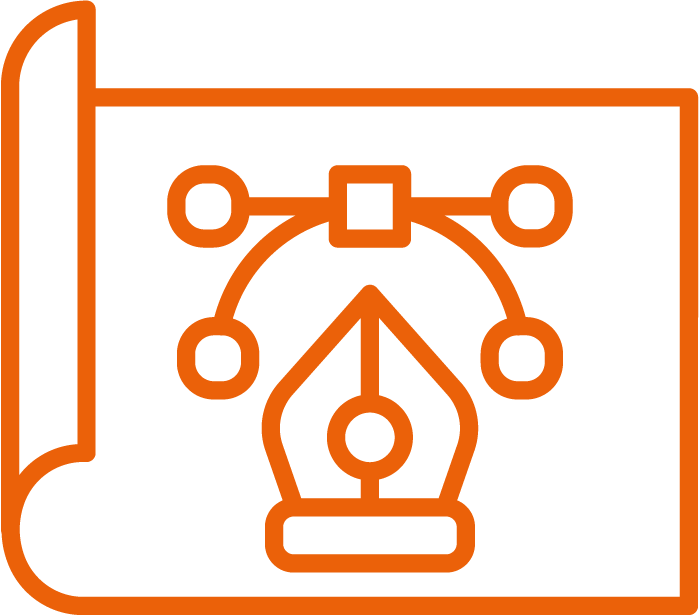 Design tools icon representing creative and graphic design services