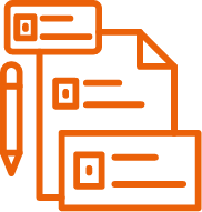 Brand documentation icon representing brand identity and development services