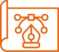 Design tools icon representing creative and graphic design services